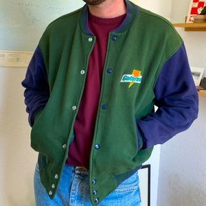 Gatorade green and blue letterman jacket